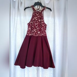 Maroon Short, B. Darlin Homecoming Dress